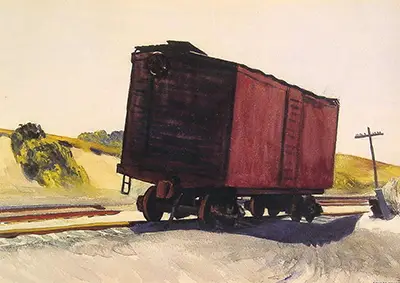 Freight Car at Truro (Güterwagen bei Truro) Edward Hopper